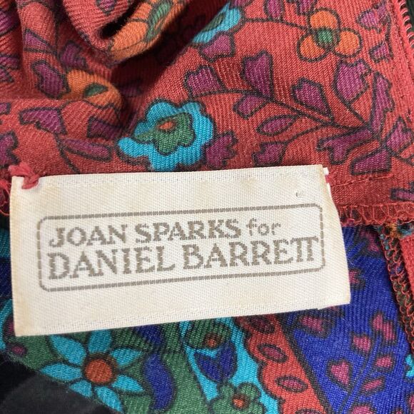 Vintage Joan Sparks Elizabeth Barrett Dress Women's SZ 10 Paisley Long Modest - Picture 10 of 12